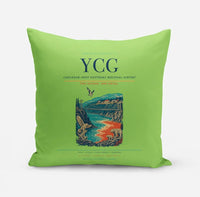 Thumbnail for Castlegar–West Kootenay Regional Airport (YCG) design on light green pillow