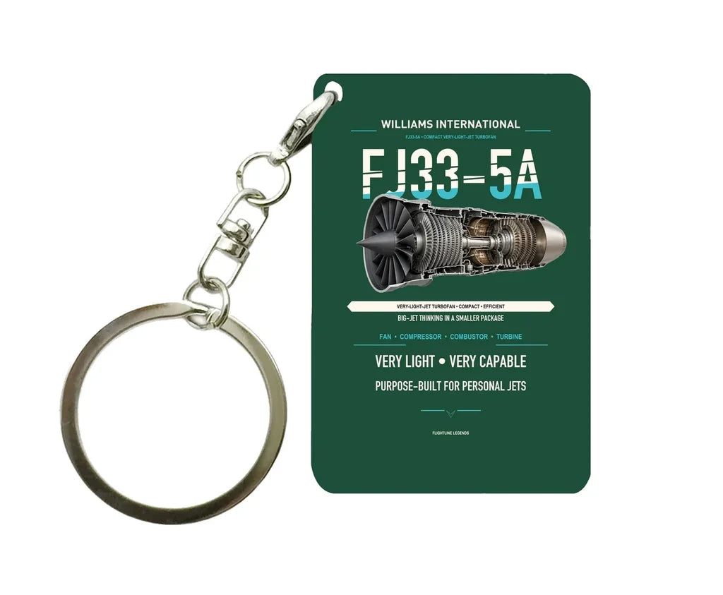 FJ33-5A Key Chain design on dark green key chain