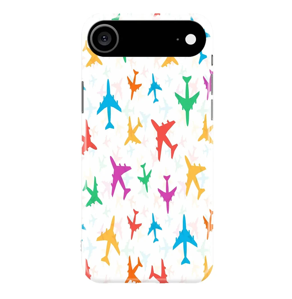 Cheerful Seamless Airplanes iPhone Case - view 4