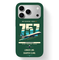 Thumbnail for Boeing 757-300 design on dark green magsafe iphone case