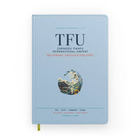 Thumbnail for Chengdu Tianfu International Airport (TFU) design on light blue notebook