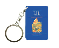 Thumbnail for Lille Airport (LIL) design on blue key chain