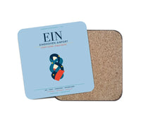 Thumbnail for Eindhoven Airport (EIN) design on light blue 1 piece coaster