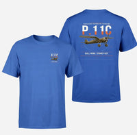 Thumbnail for PZL P.11c design on blue t-shirt, double-side print