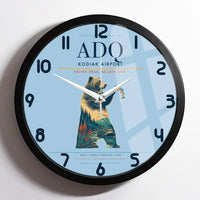 Thumbnail for Kodiak Airport ADQ Wall-Clock Framed - Light Blue