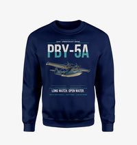Thumbnail for PBY-5A Catalina design on navy blue sweatshirt