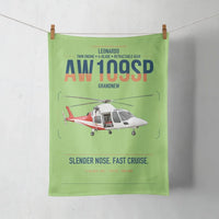 Thumbnail for Leonardo AW109SP GrandNew design on light green towel