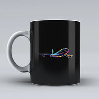 Thumbnail for Customisable Multicolor Airplane Mug - view 4