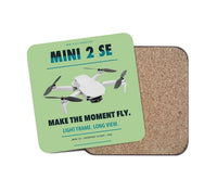 Thumbnail for DJI Mini 2 SE design on light green 1 piece coaster