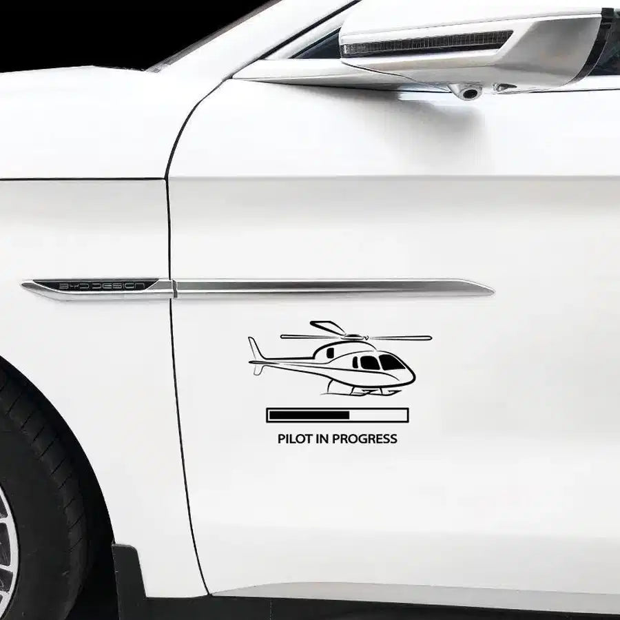 Helicopter Car Sticker - view 4