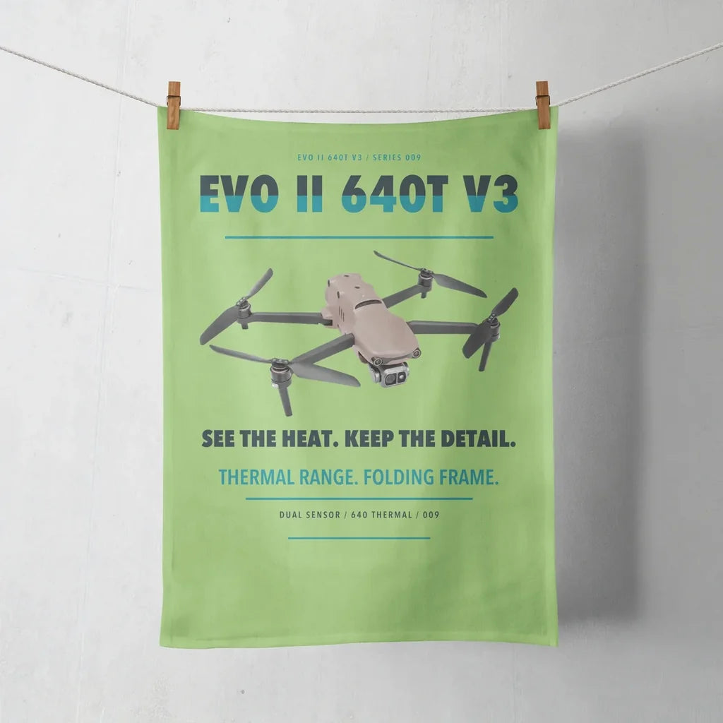Autel EVO II Dual 640T V3 design on light green towel