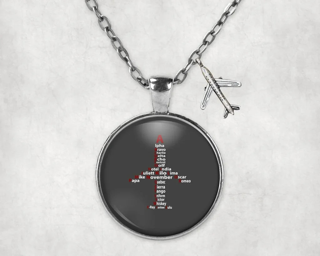Aviation Alphabet Necklace - view 4