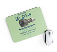 Thumbnail for TAY 611-8 design on light green rectangle mouse pad