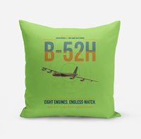 Thumbnail for B-52H Stratofortress design on light green pillow