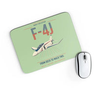 Thumbnail for F-4J Phantom II design on light green rectangle mouse pad