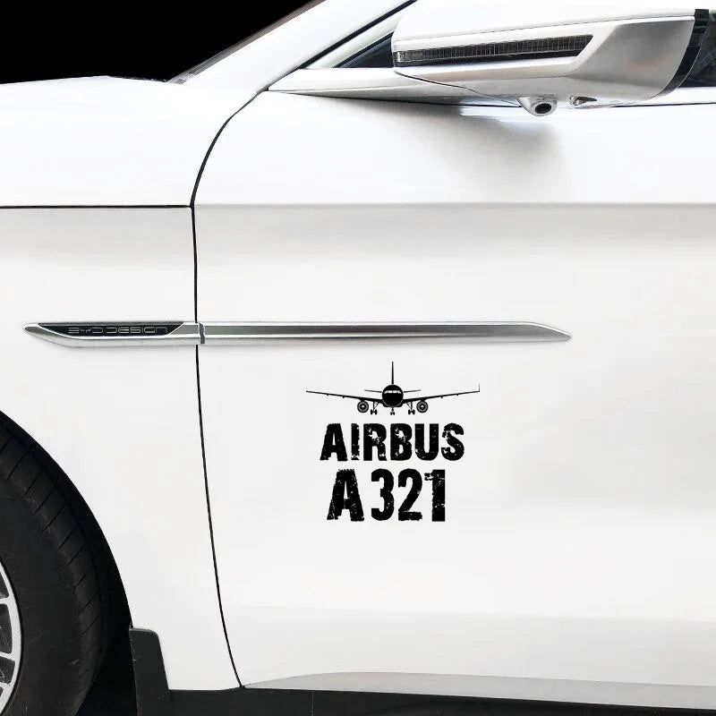 Airbus A321 Car Sticker - view 4