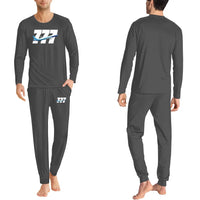 Thumbnail for Super Boeing 777 men pajamas - Gray