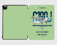 Thumbnail for Cessna 180J Skywagon design on light green ipad tablet case
