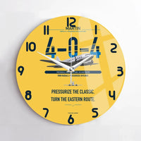 Thumbnail for Martin 4-0-4 design on yellow no frame wall clock