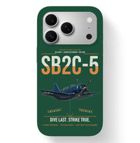 Thumbnail for SB2C-5 Helldiver design on dark green magsafe iphone case, for iPhone 17 Pro