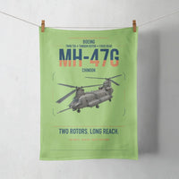 Thumbnail for Boeing MH-47G Chinook design on light green towel