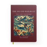 Thumbnail for VINTAGE G4065 - The Island Mailboat - Designed Notebooks design on darkred
