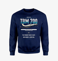 Thumbnail for Socata TBM 700 design on navy blue sweatshirt