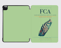 Thumbnail for Glacier Park International Airport (FCA) design on light green ipad tablet case