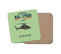 Thumbnail for AgustaWestland AH-129D Mangusta design on light green 1 piece coaster