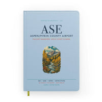 Thumbnail for Aspen - Pitkin County Airport (ASE) design on light blue notebook