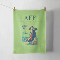 Thumbnail for Aeroparque Jorge Newbery (AEP) design on light green towel