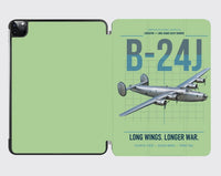 Thumbnail for B-24J Liberator design on light green ipad tablet case