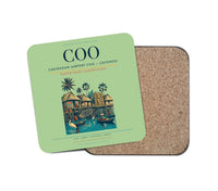 Thumbnail for Cadjehoun Airport (COO) design on light green 1 piece coaster