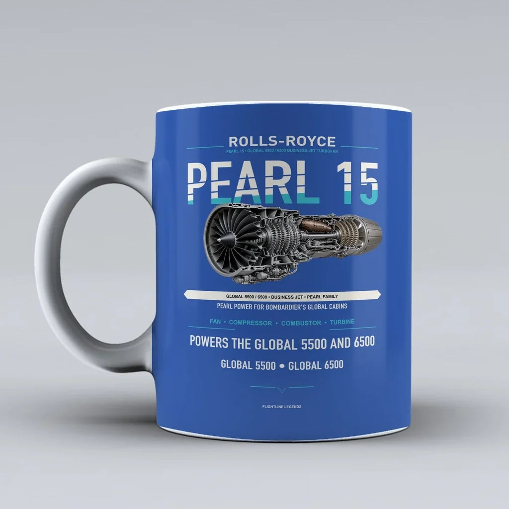 15 Mug design on blue pearl