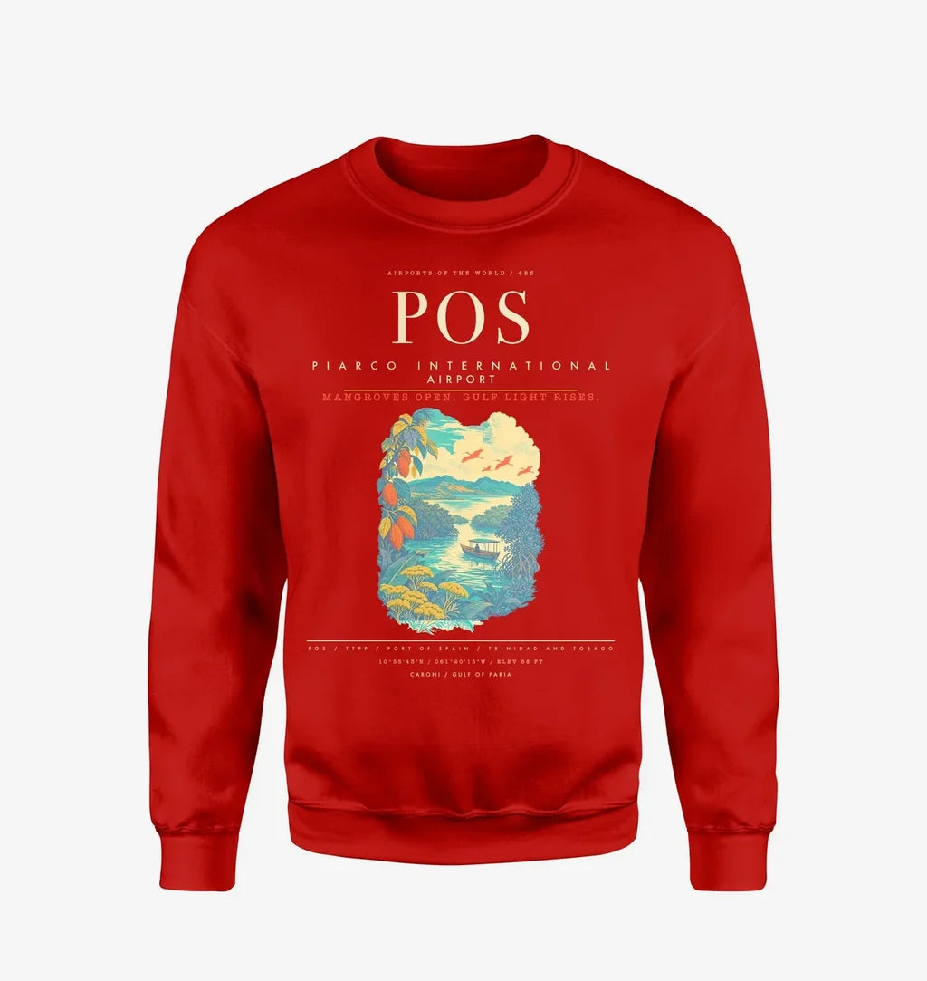 Piarco International Airport POS Sweatshirt - Red
