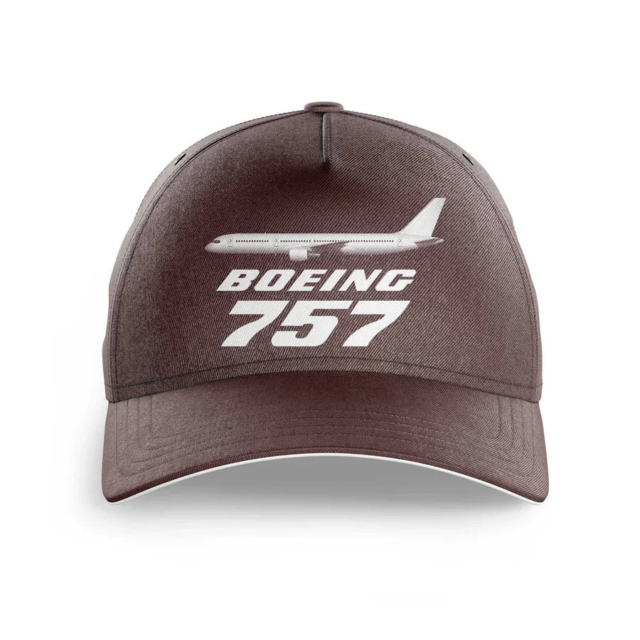 The Boeing 757 printed hat - brown