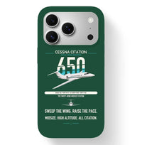 Thumbnail for Cessna Citation 650 - Citation III design on dark green magsafe iphone case, for iPhone 17 Pro