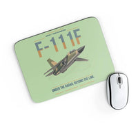 Thumbnail for F-111F Aardvark design on light green rectangle mouse pad