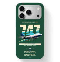 Thumbnail for Boeing 747SP design on dark green magsafe iphone case