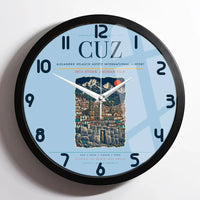 Thumbnail for Alejandro Velasco Astete International Airport CUZ Wall-Clock Framed - Light Blue