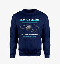 Thumbnail for DJI Mavic 3 Classic design on navy blue sweatshirt