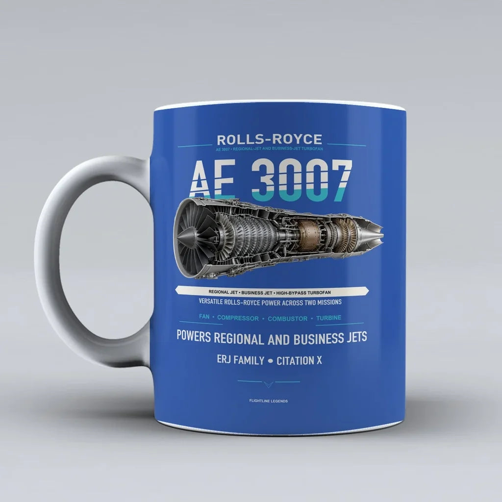 3007 Mug design on blue ae