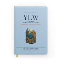 Thumbnail for Kelowna International Airport (YLW) design on light blue notebook