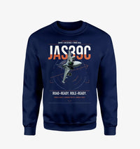 Thumbnail for Saab JAS 39C Gripen design on navy blue sweatshirt