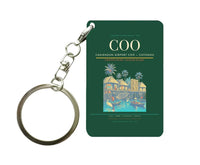 Thumbnail for Cadjehoun Airport COO — Cotonou Key Chain design on dark green key chain