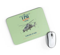 Thumbnail for HAL LCH Prachand design on light green rectangle mouse pad
