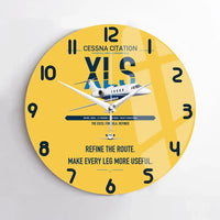 Thumbnail for Cessna Citation XLS design on yellow no frame wall clock