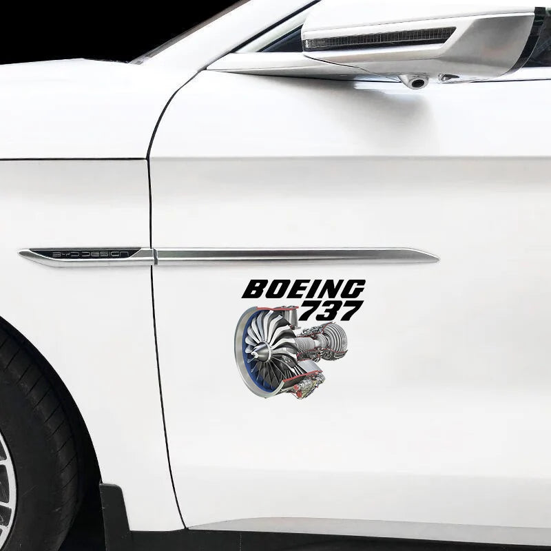 Boeing 737 Car Sticker - view 4