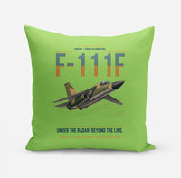 Thumbnail for F-111F Aardvark design on light green pillow