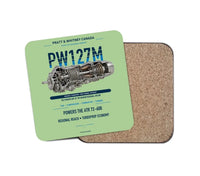 Thumbnail for PW127M design on light green 1 piece coaster